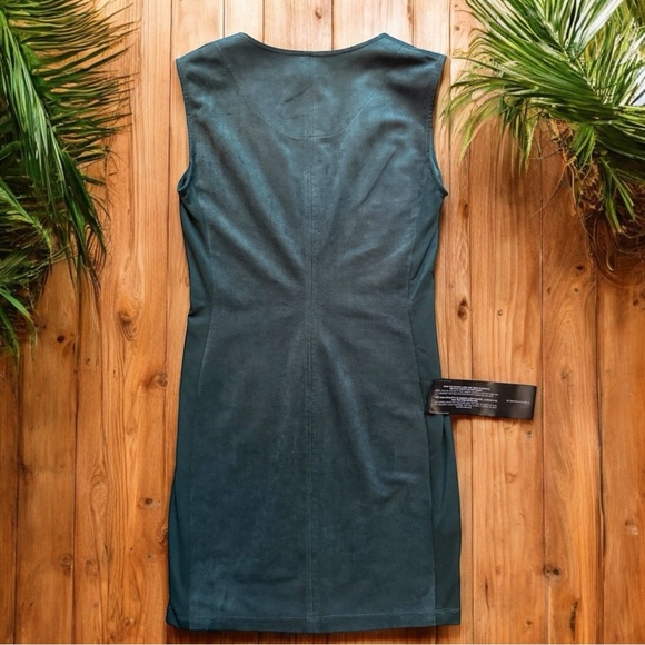 BCBGMAXAZRIA Malina Faux Suede Dress - Alpine Green - XXS - NWT - Picture 3 of 11